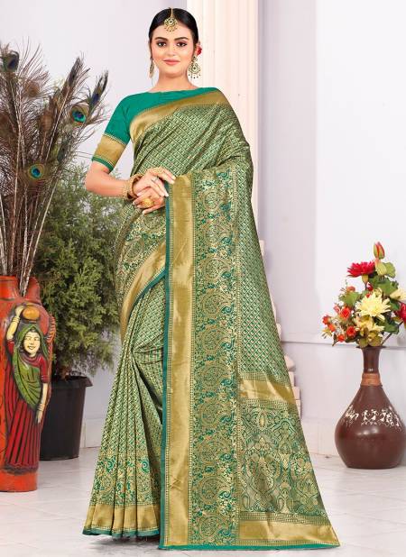1010 Santraj New Exclusive wear Latest Saree Collection 1010-Firozi